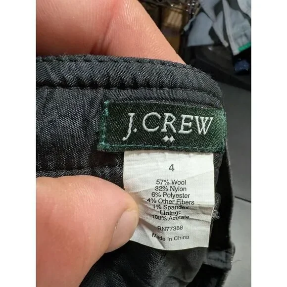 J. Crew Factory Gray A-Line Skirt - Picture 2 of 4